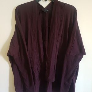 MAROON bat wing cardigan/sweater